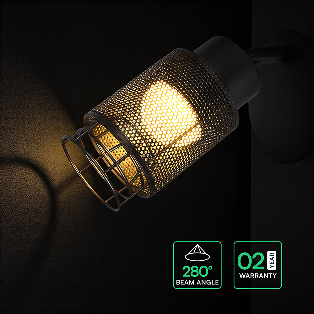 6W LED Decorative Lamp (D120*H30mm) 3000K Matt Black img 2