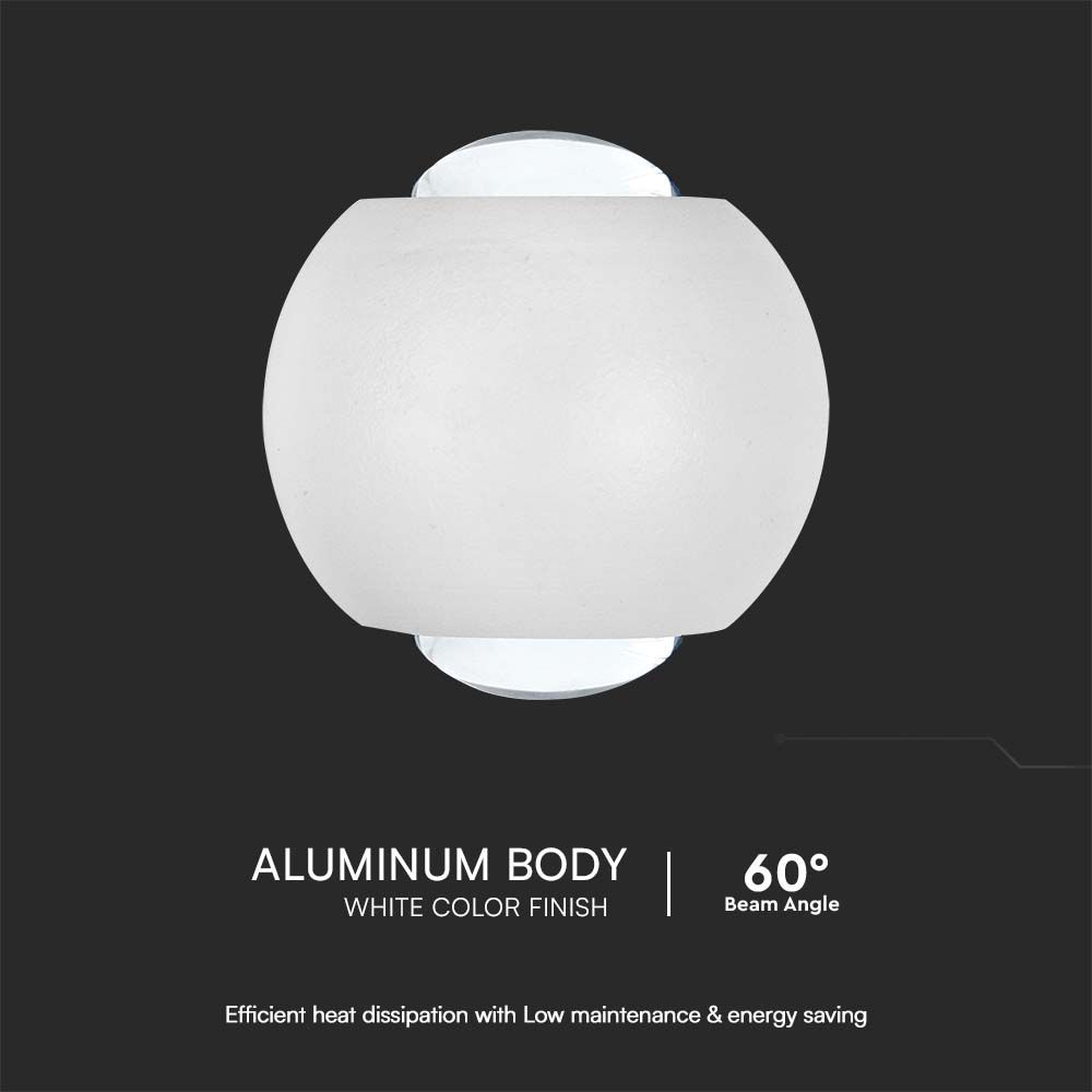 2W LED COB Downlight 3000K White Body img 1