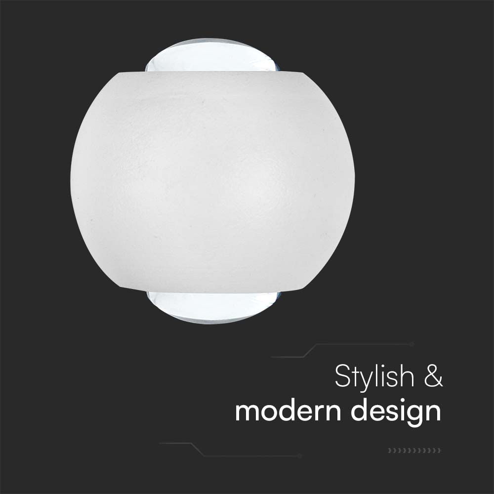 2W LED COB Downlight 3000K White Body