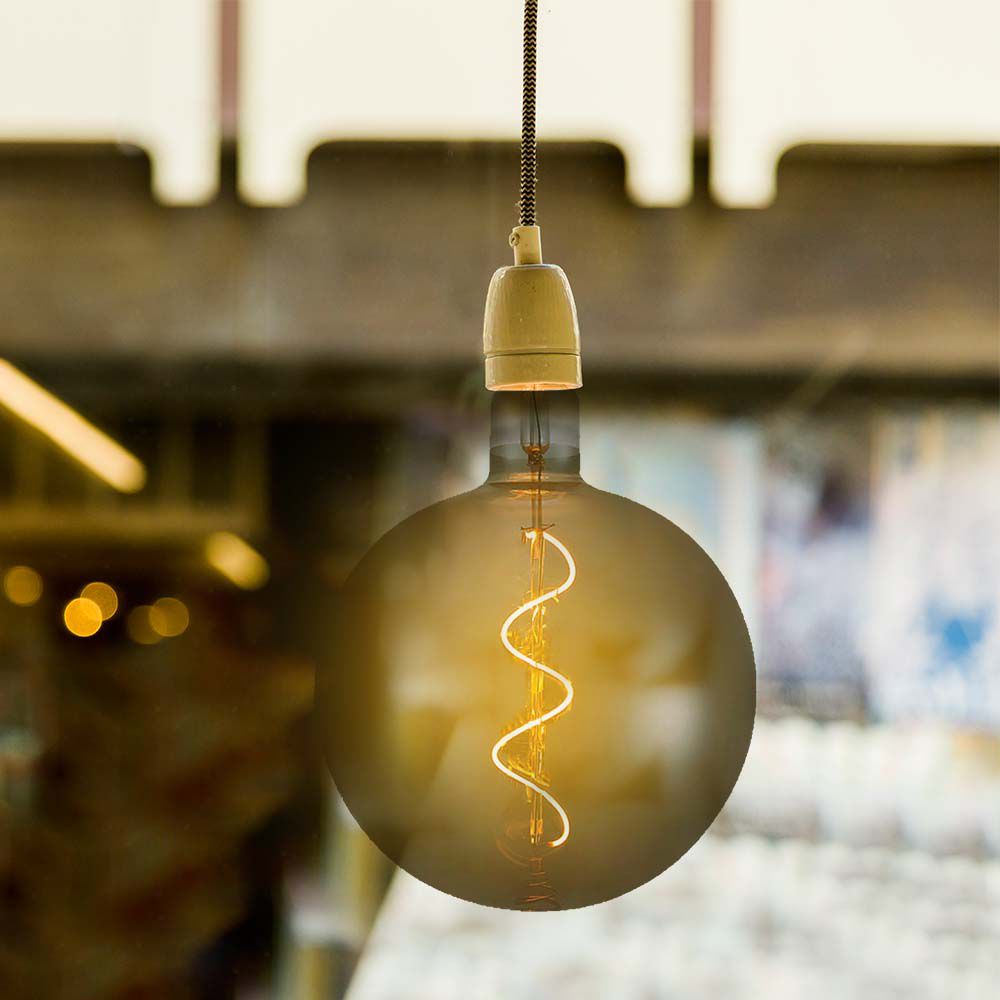 LED Bulb - 4W Filament Spiral G200S 2700K Smoky Glass