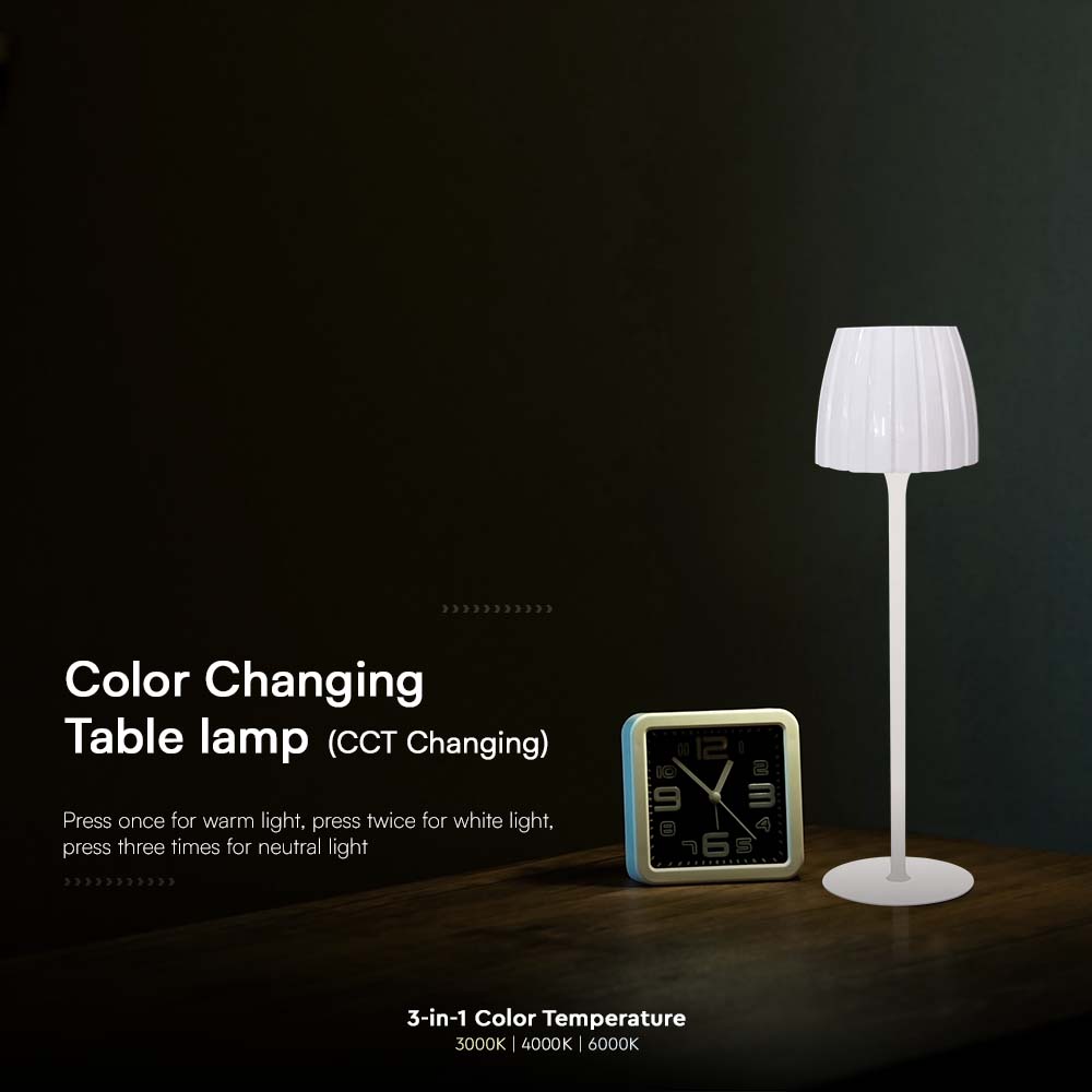 2.7W LED Table Lamp 3000K White img 2