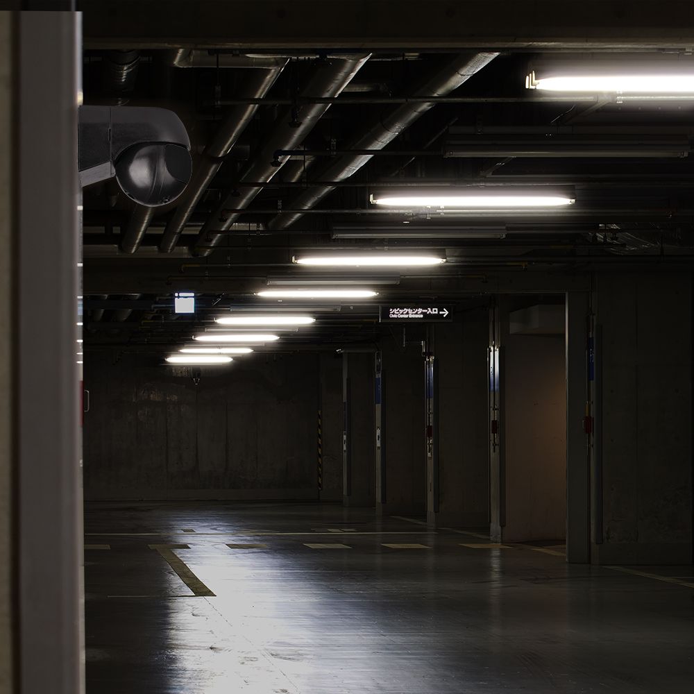 PIR Wall Sensor With Moving Head Full Black