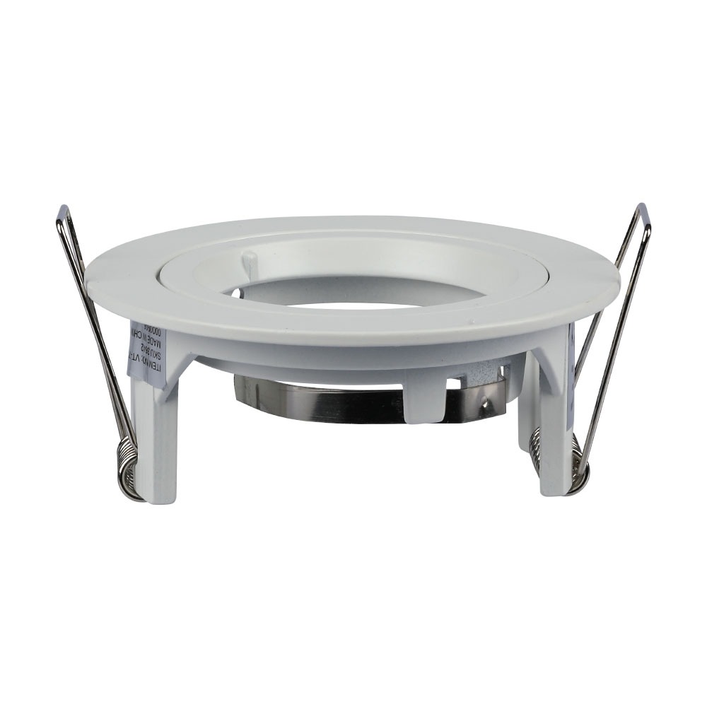 GU10 Corpo Faretto Rotondo Bianco img 1