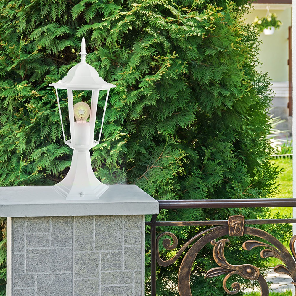 Lampada Giardino E27 30cm Bianco