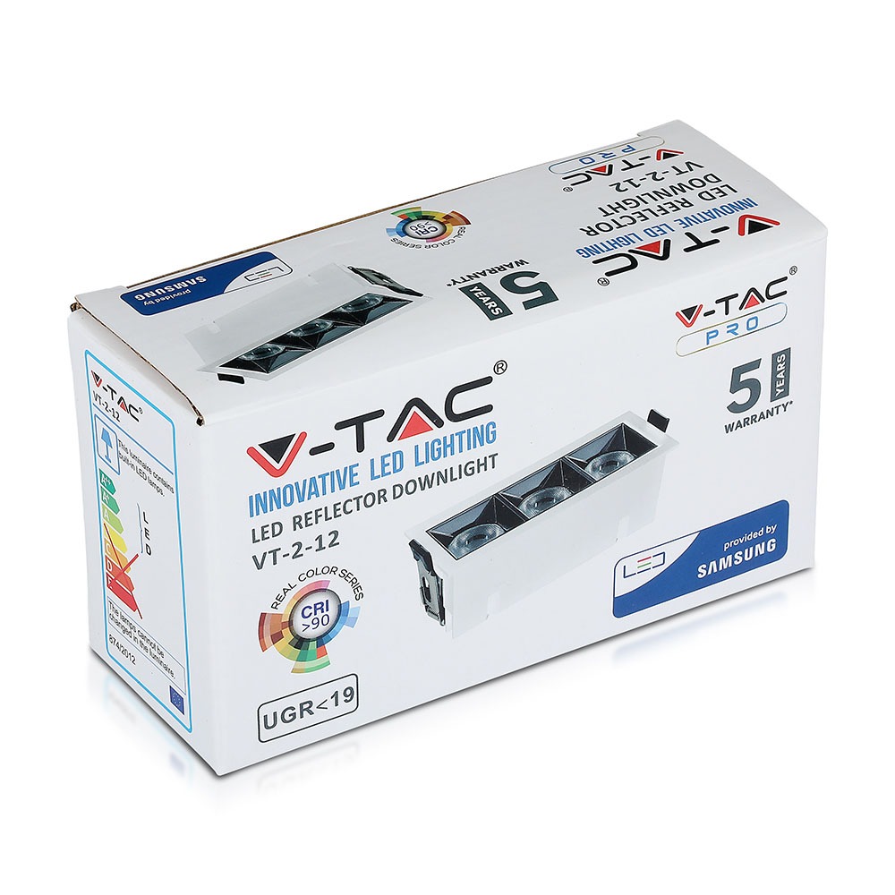 LED Faretto da incasso SAMSUNG Chip 12W SMD Reflector 12gradi 5700K