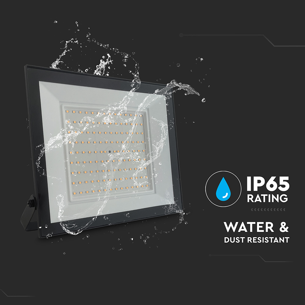 100W LED Floodlight 3000K White Body img 1