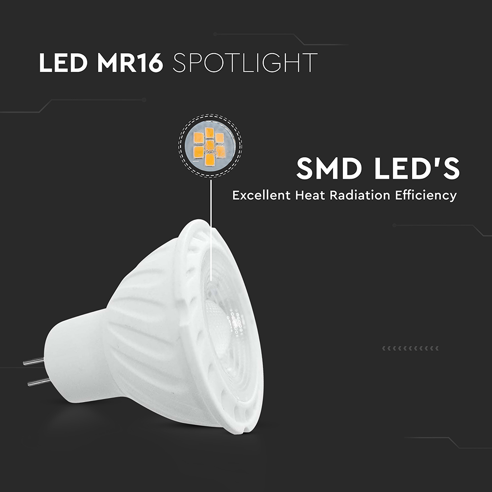 Faretti - GU5.3 6W MR16 Riple Plastic 38° 4000K