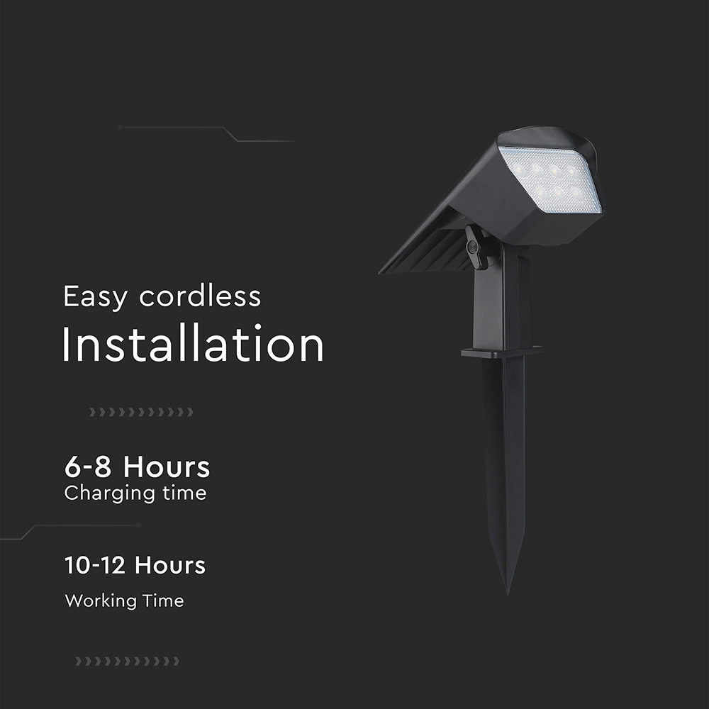 1.3W LED Solar Spike CCT Adjustable IP65 img 1
