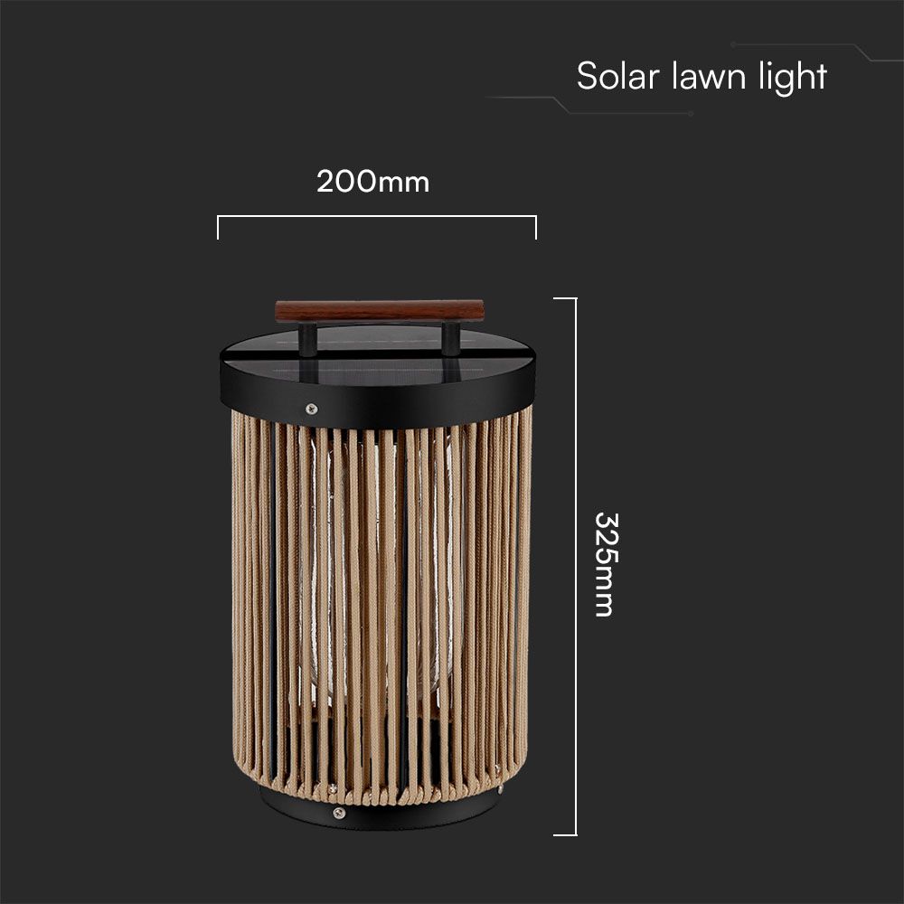 2.4W Solar Lawn Light 3000K