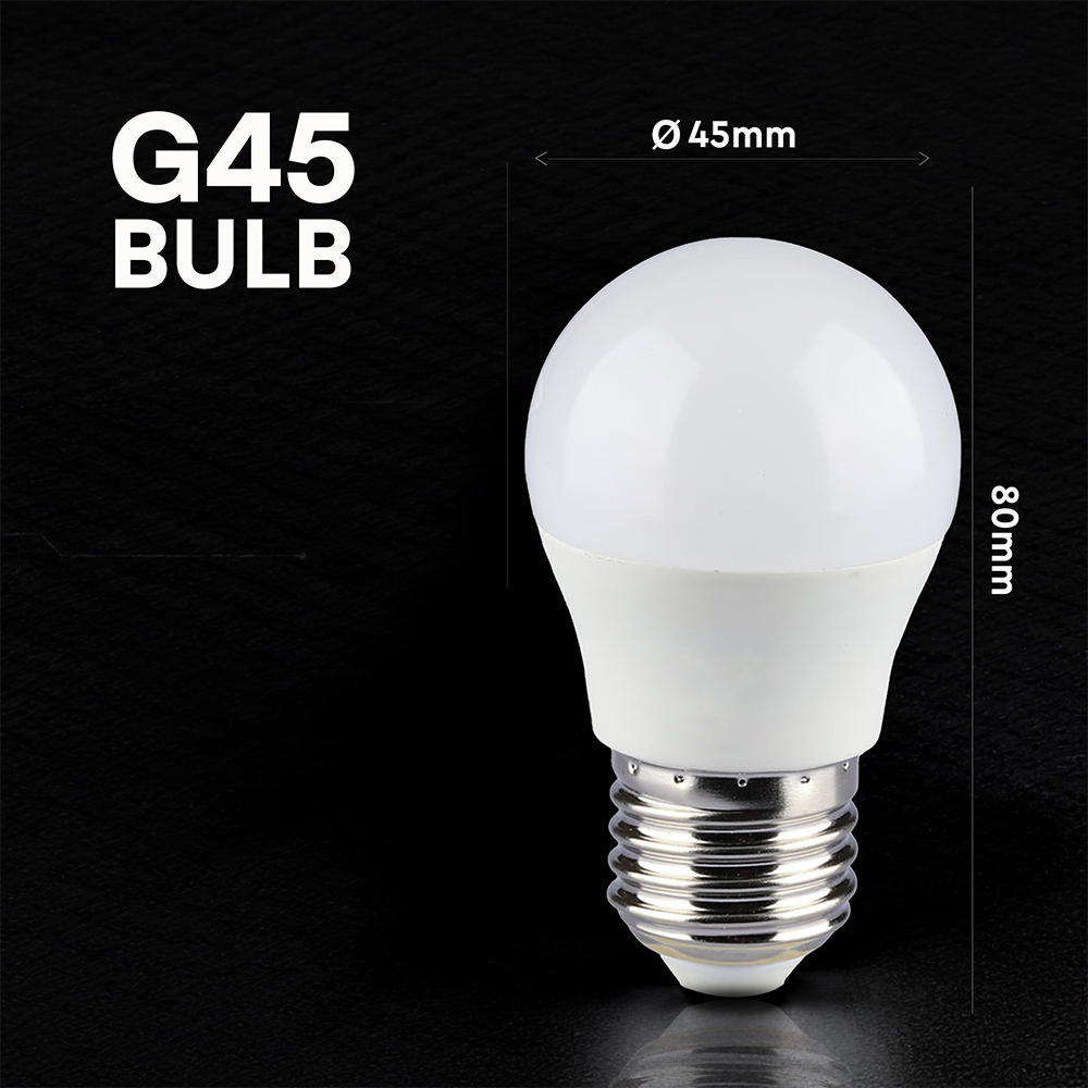 6.5W LED Candle Bulb E27 G45 CREE CHIP 6500K