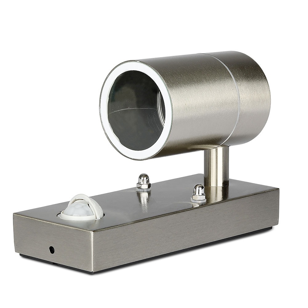 Portafaretto da Muro GU10 con Sensor in Acciaio corpo a 1 Uscita img 5