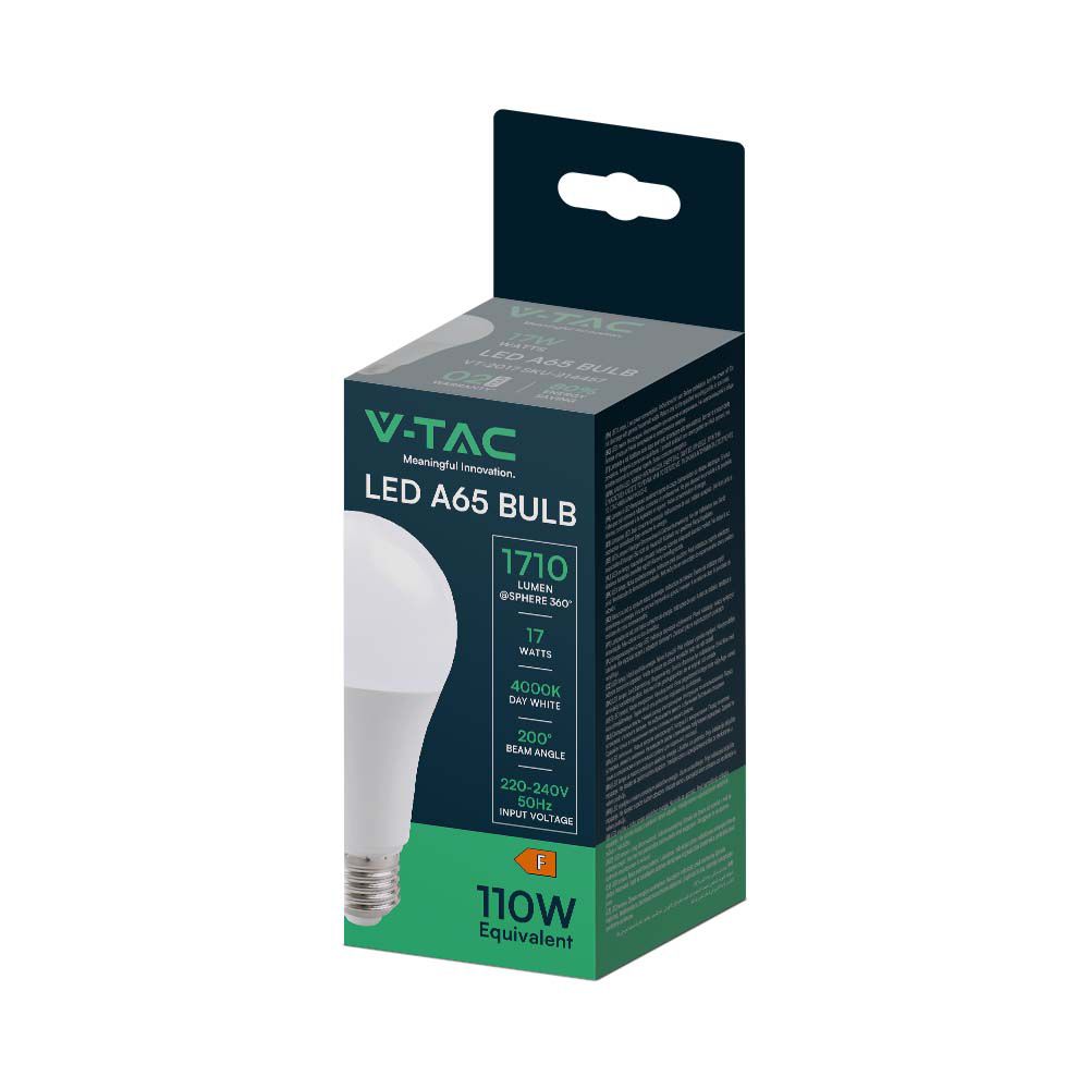 LED Bulb - 17W A65 ?27 Thermoplastic 4000K