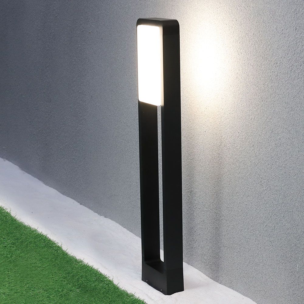 10W LED Bollard Lamp Samsung Chip Black Body IP65 6400K