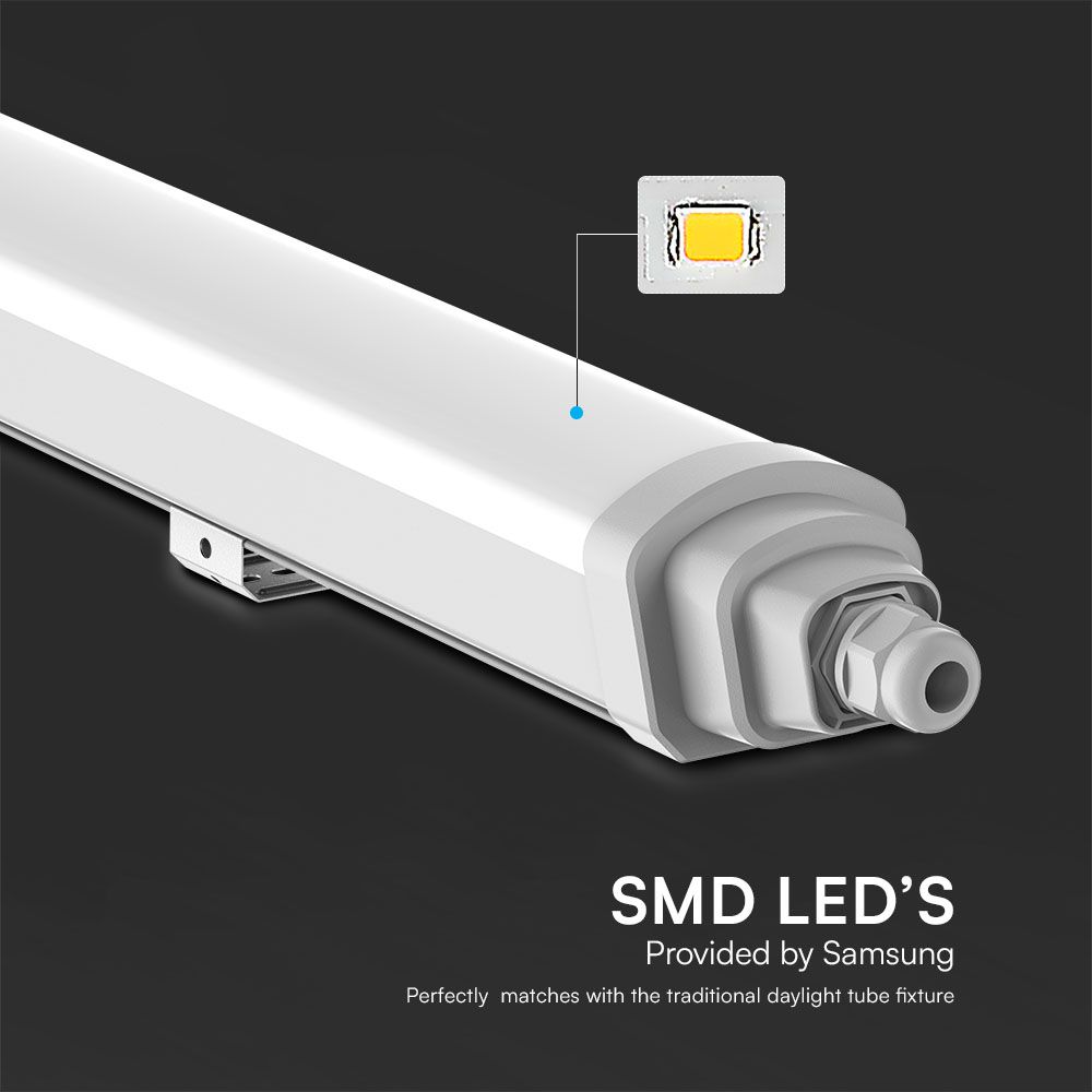 LED Waterproof Lamp SAMSUNG CHIP GT Series 600mm 18W 4000K 120LM/WATT Quick Connection