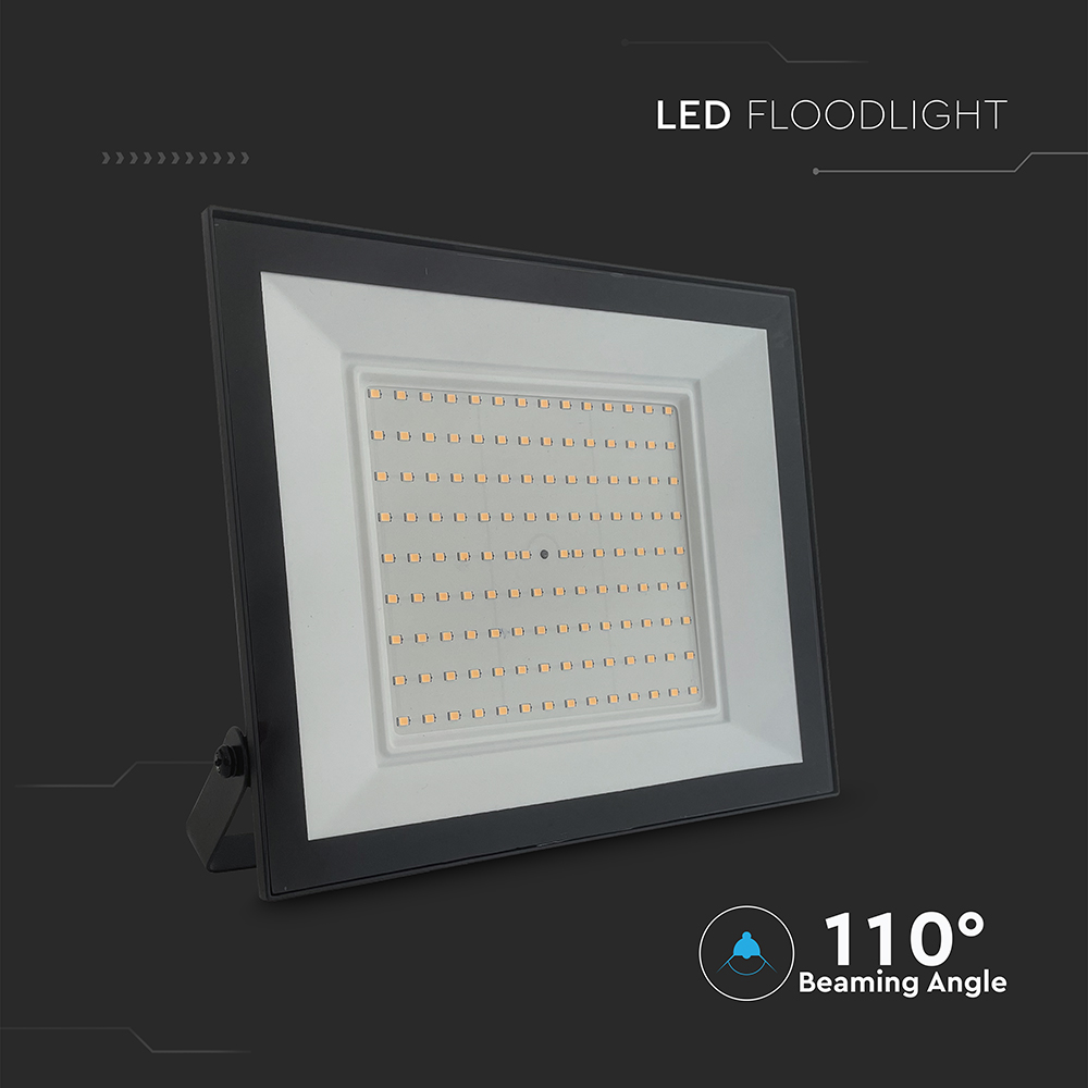100W LED Floodlight 3000K White Body img 2