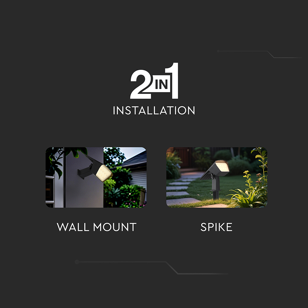 1.3W LED Solar Spike CCT Adjustable IP65 img 2