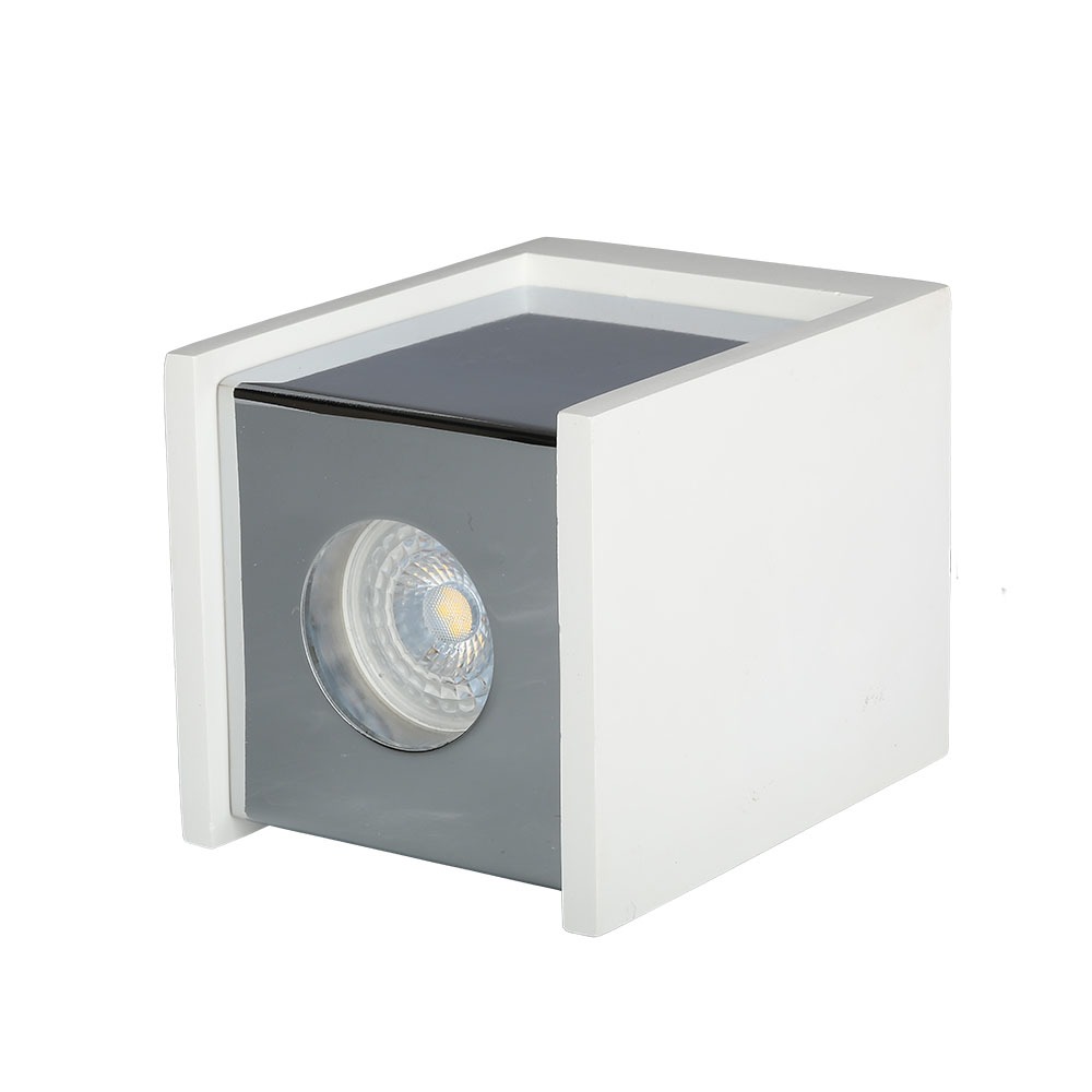 GU10 Fitting Gesso Surface Chrome Bottom Quadrato img 6