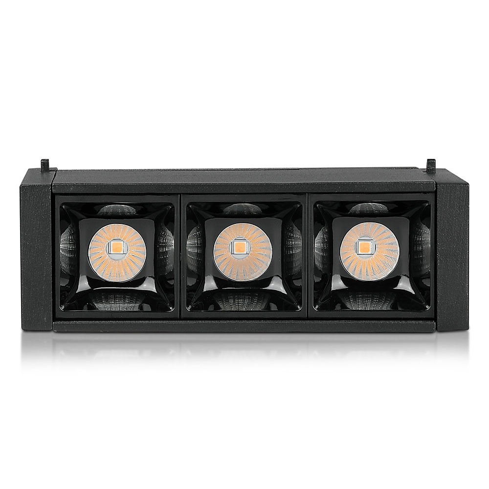 3 x 1W LED Faretto lineare magnetico SMD nero IP20 24V 4000K img 4