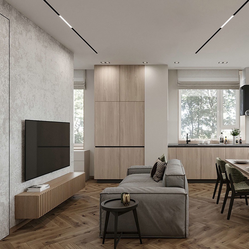 3 x 1W LED Faretto lineare magnetico SMD nero IP20 24V 4000K