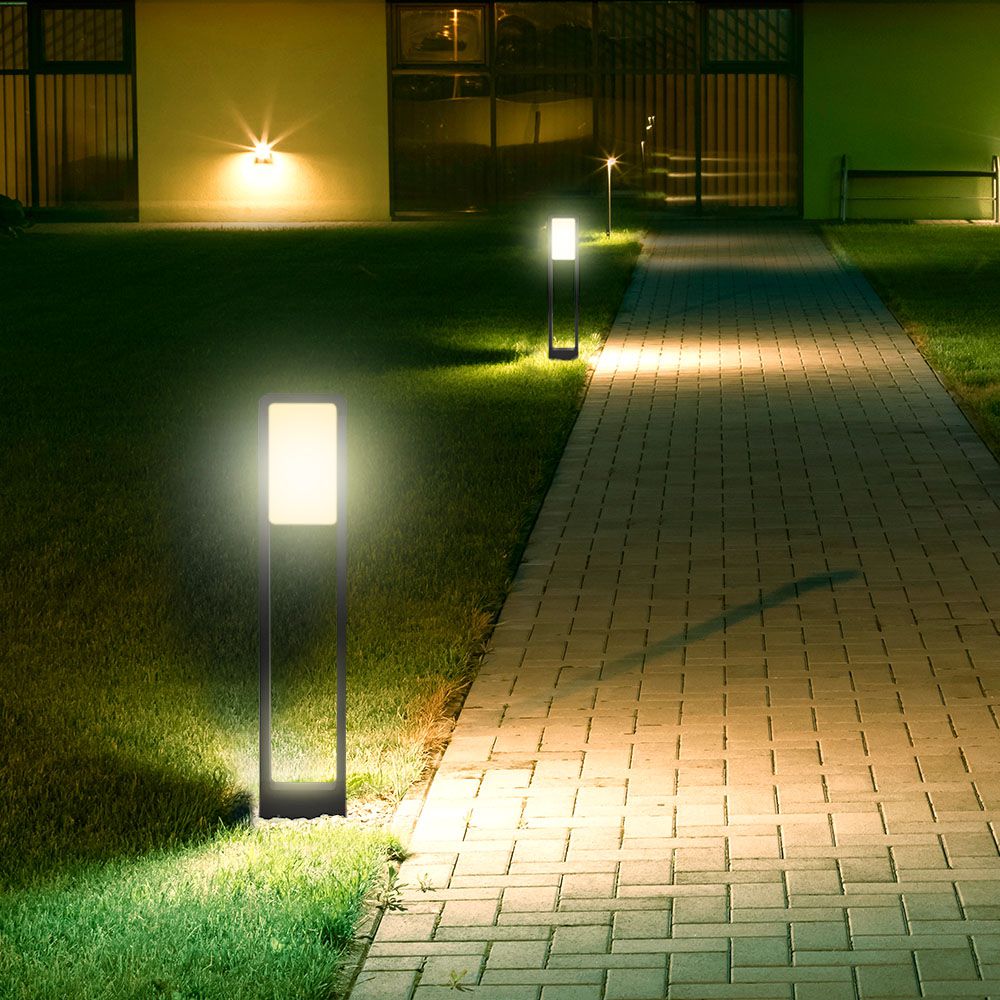 10W LED Bollard Lamp Samsung Chip Black Body IP65 6400K img 1