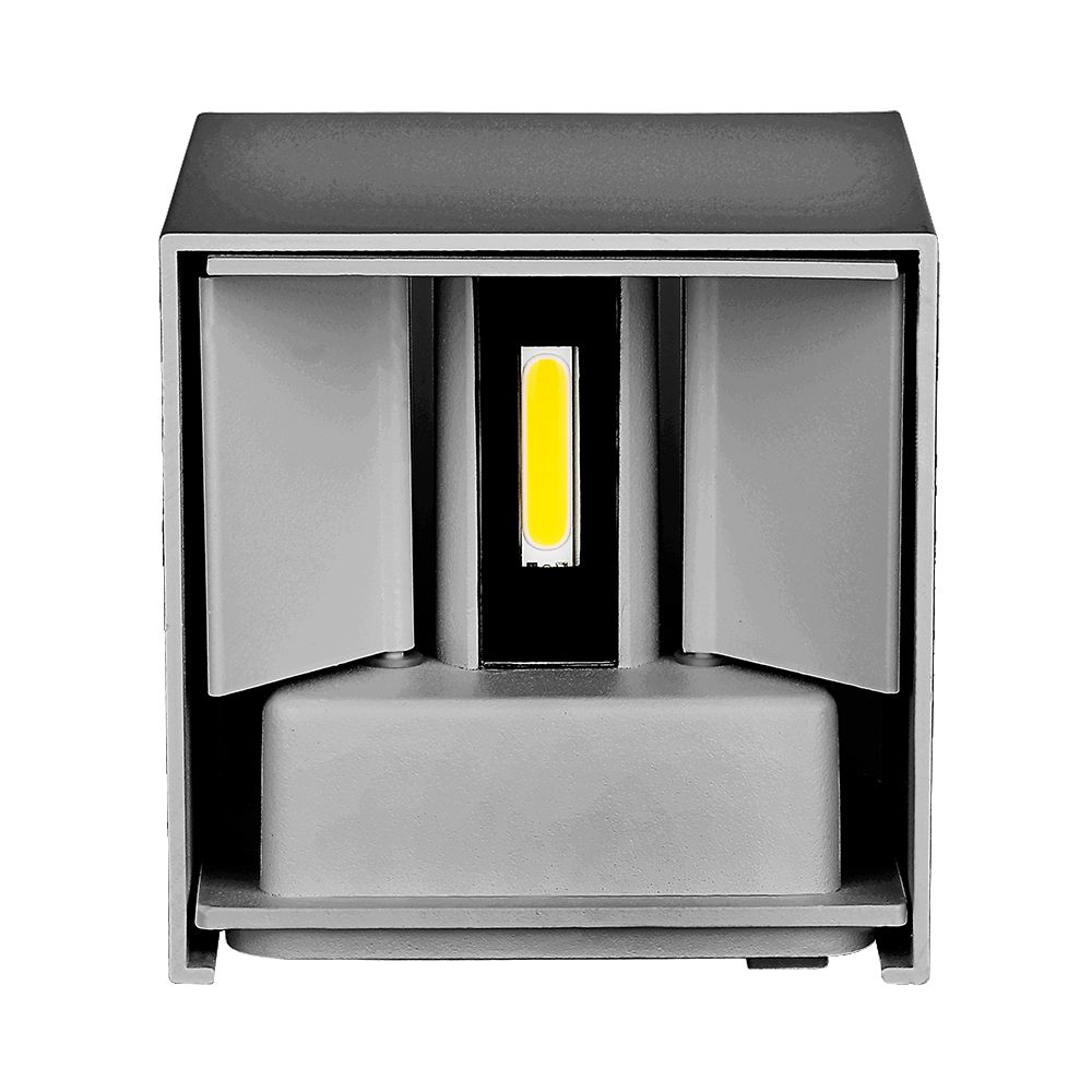 5W Wall Lamp With Bridglux Chip Grey Body Square IP65 4000K img 1