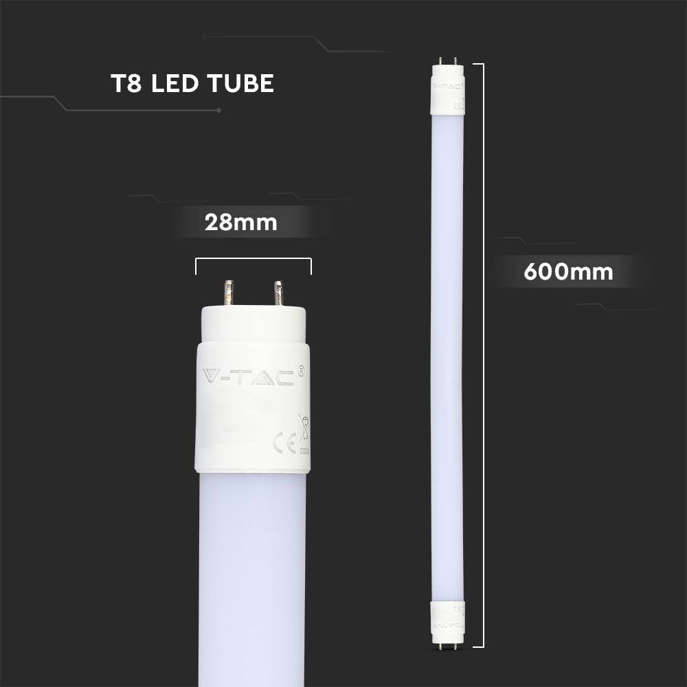 LED Tube SAMSUNG CHIP  - 60cm 9W G13 Nano Plastic 3000K