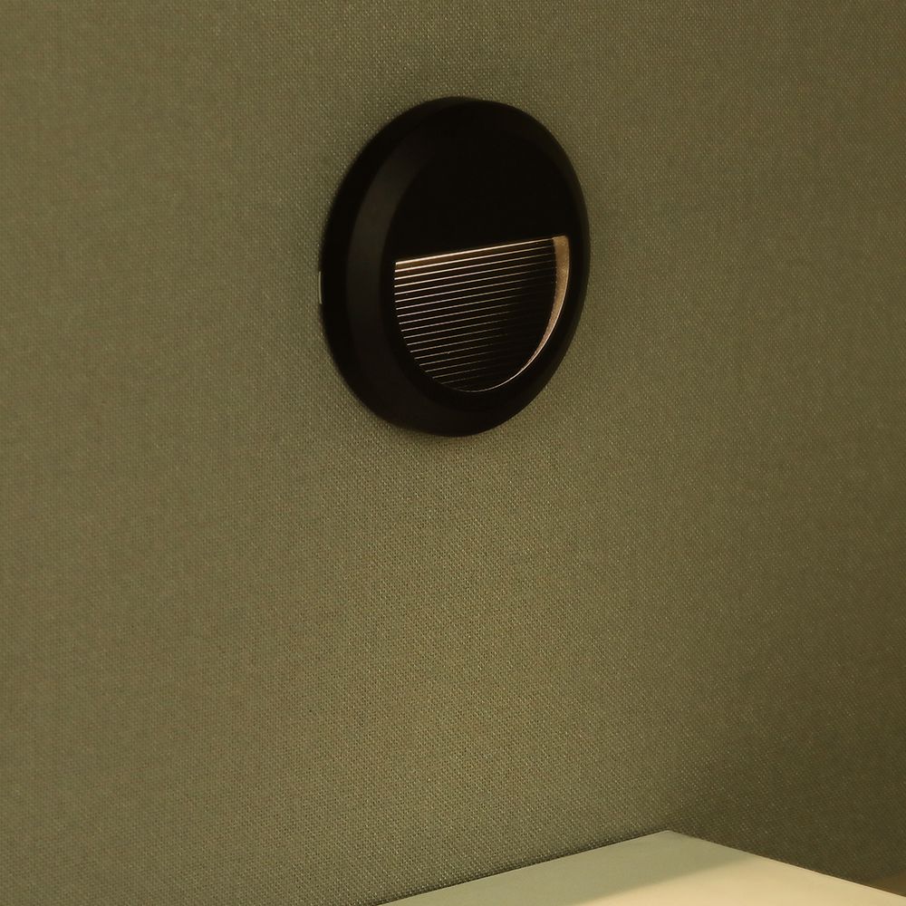 2W LED Step Black Body Round 3000K