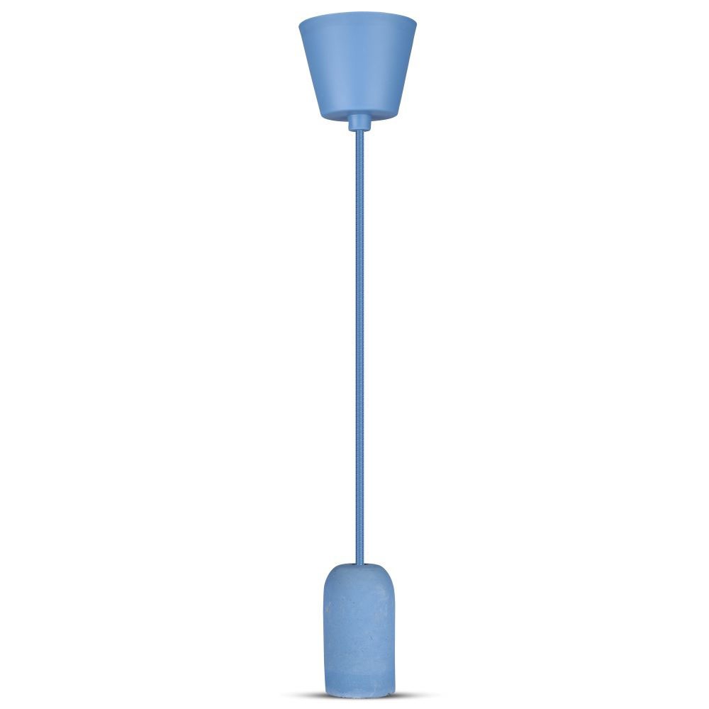 Lampadario con Portalampada Calcestruzzo Blu