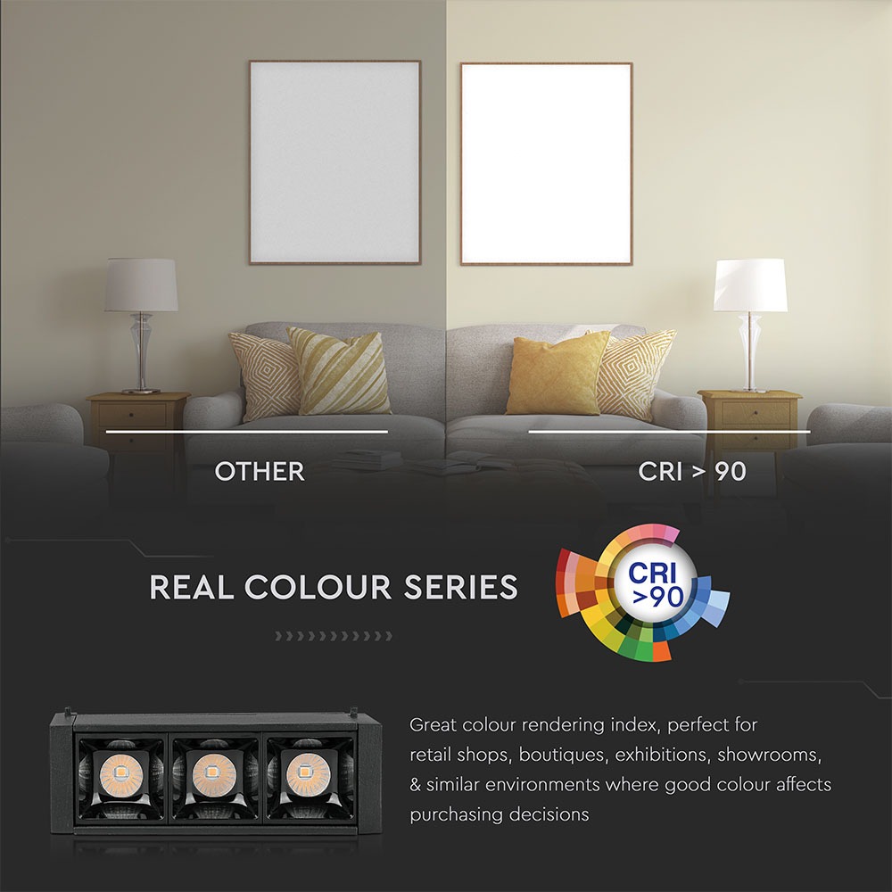 3 x 1W LED Faretto lineare magnetico SMD nero IP20 24V 4000K img 2