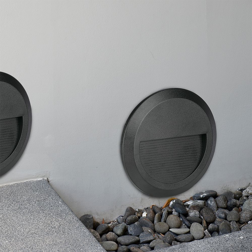 2W LED Step Black Body Round 3000K img 1