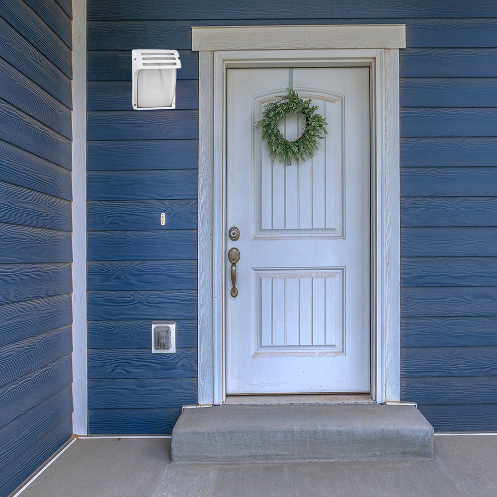 Lampada Giardino da parete E27 Vetro Bianco