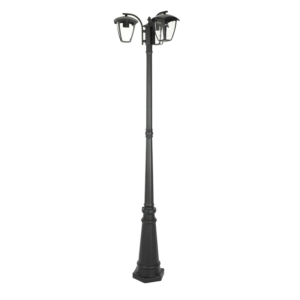 Lampada Giardino 3xE27 1990mm IP44 Nero img 4