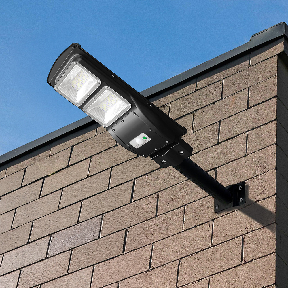 8W LED Plastic Solar Street Light 6000K Black Body img 2