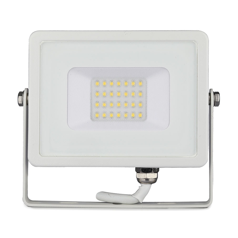 20W LED Proiettore SMD SAMSUNG Chip Corpo Bianco 6400K img 3