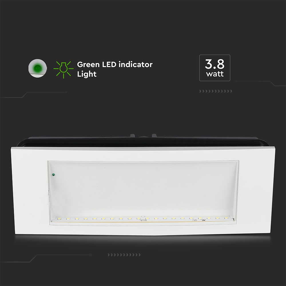 3.8 LED Lampada LED Emergenza 6000K IP20 img 2