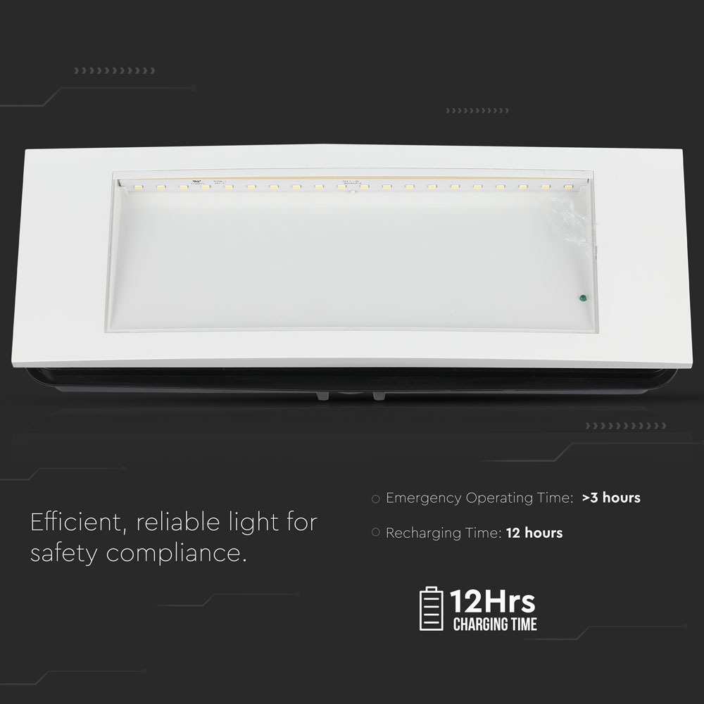 3.8 LED Lampada LED Emergenza 6000K IP20 img 3