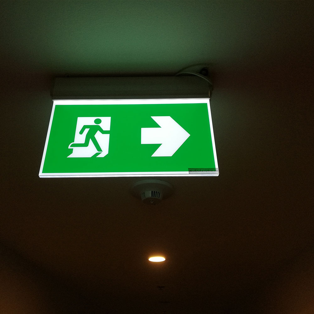 2W LED Wall Surface Emergency Exit Light 6000K img 1