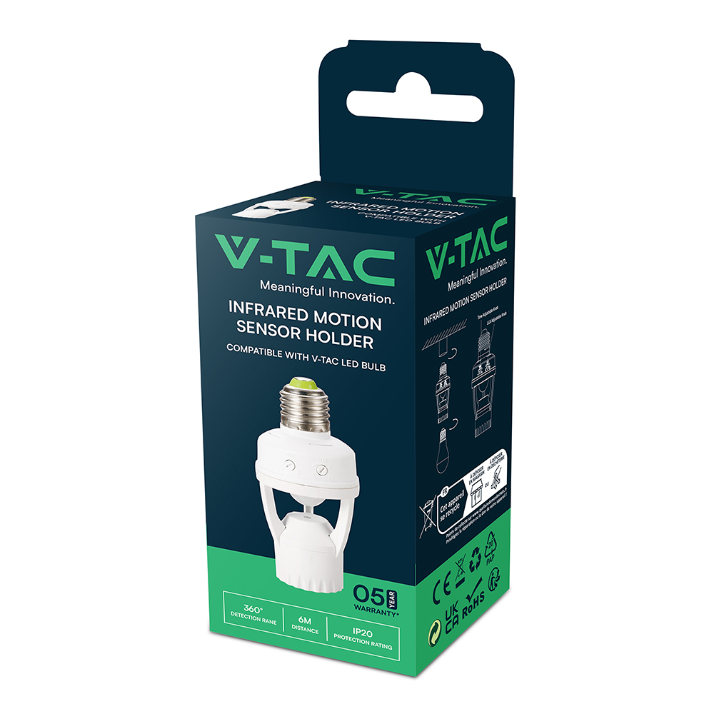 Sensore Con E27 Adattatore