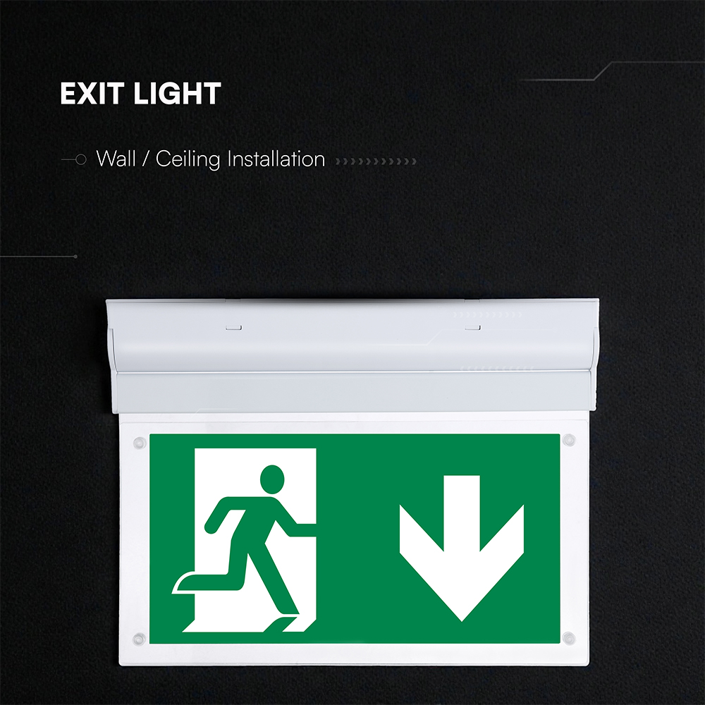 2W LED Emergency Exit Light CREE CHIP 6000K