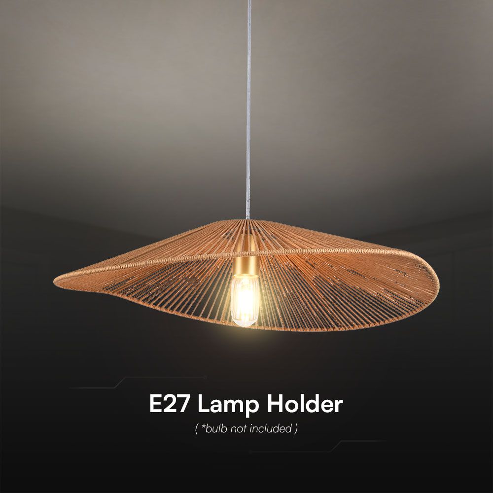 LED Designer Pendant Lampholder Rope Color Body D600*H120 E27 img 1
