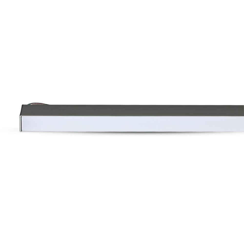 LED Linear Light SAMSUNG CHIP - 40W Hanging Suspension Silver Body 4000K 1200x35x67mm img 1