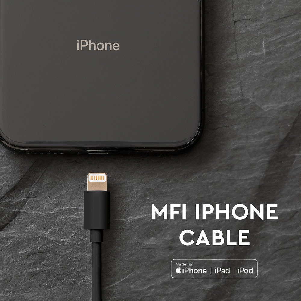 Iphone Cable Black MFI Licence