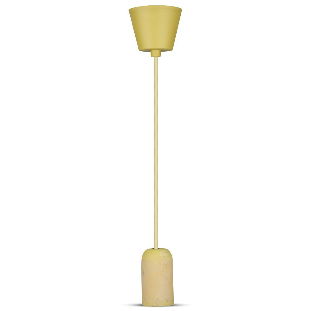 Lampadario con Portalampada Calcestruzzo Giallo