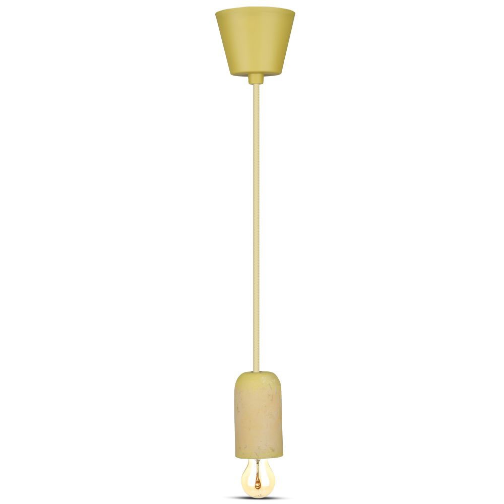Lampadario con Portalampada Calcestruzzo Giallo img 2