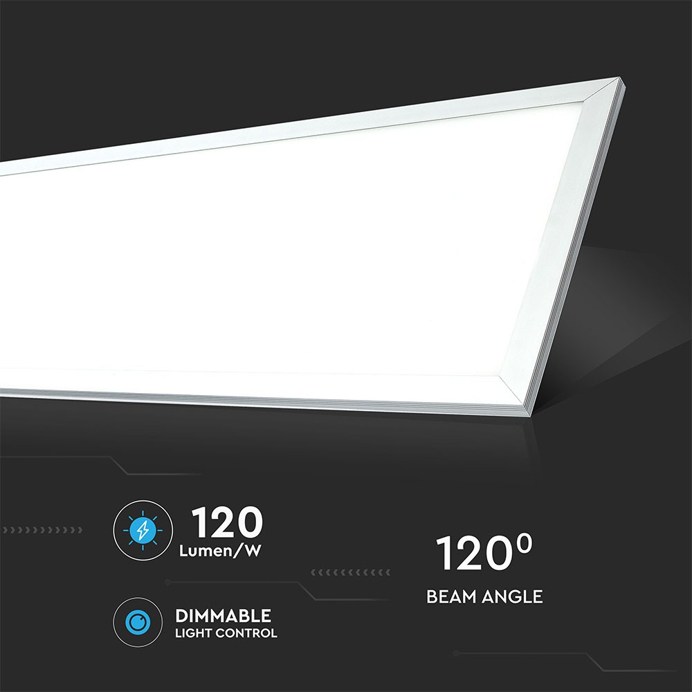 LED Pannello 29W 1200x300mm A++ 120Lm/W Bianco caldo SET 6 pz. con driver