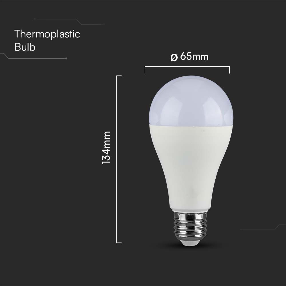 LED Bulb - SAMSUNG CHIP 15W E27 A65 Plastic 4000K