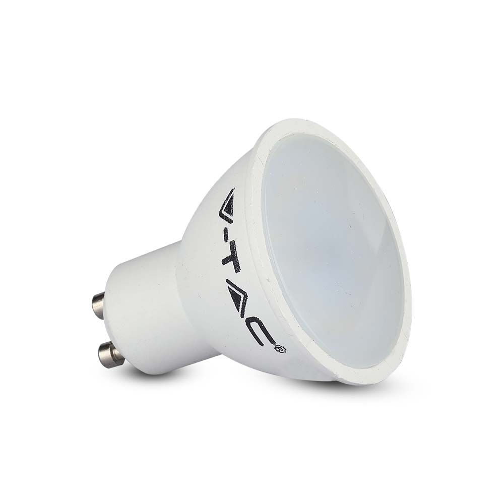 LED Spotlight - 4.5W GU10 SMD White Plastic Milky Cover 6400K 3PCS/PACK img 1