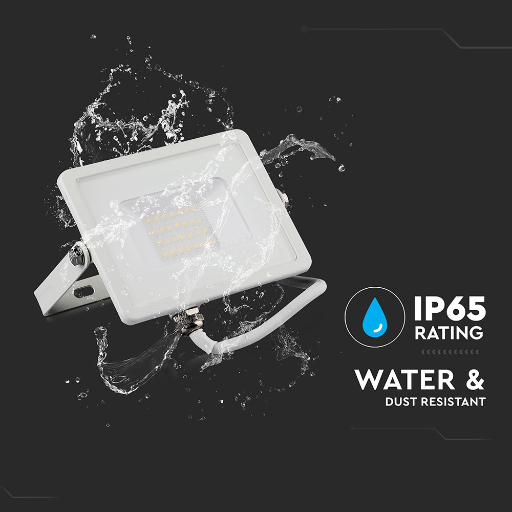 20W LED Proiettore SMD SAMSUNG Chip Corpo Bianco 6400K img 4