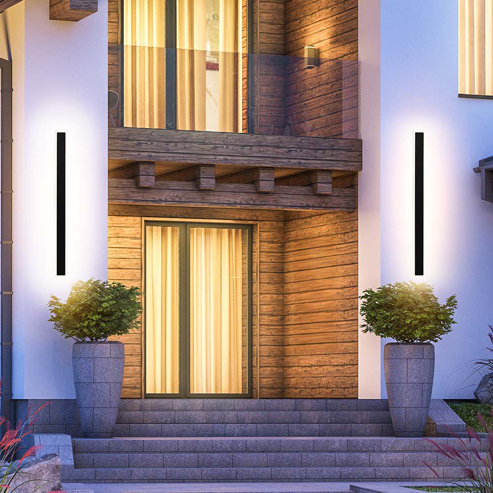 Lampada LED da Muro 17W Colore Nero 4000K IP65 img 1