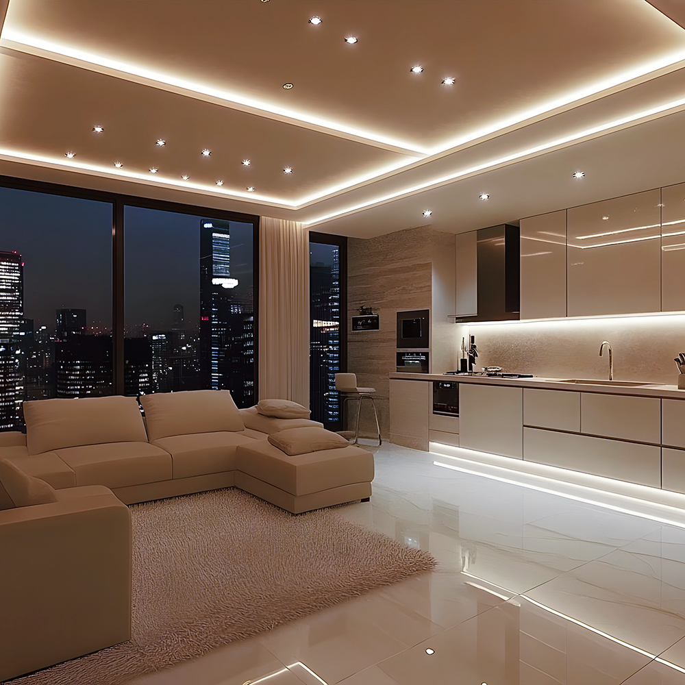 10W LED Stip Light CREE CHIP 4000K IP20 24V 8MM DOUBLE PCB